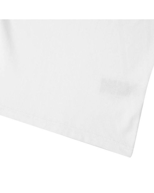 Burberry White Logo Cotton T-Shirt for men