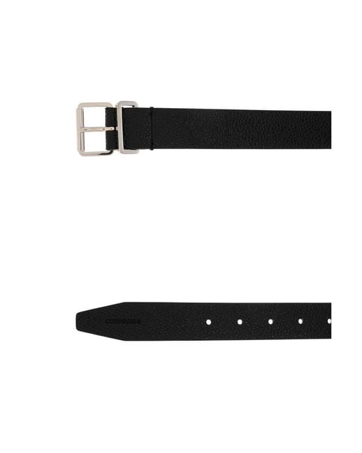 DSquared² White Logo-Engraved Buckle Belt for men