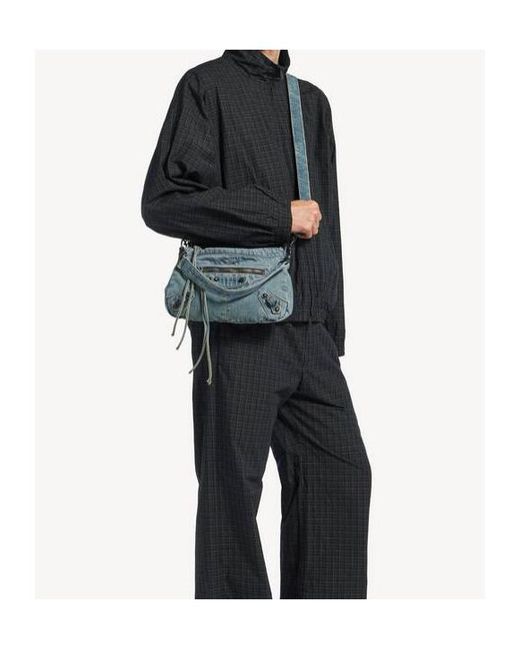 Balenciaga Blue Le City Moto Small