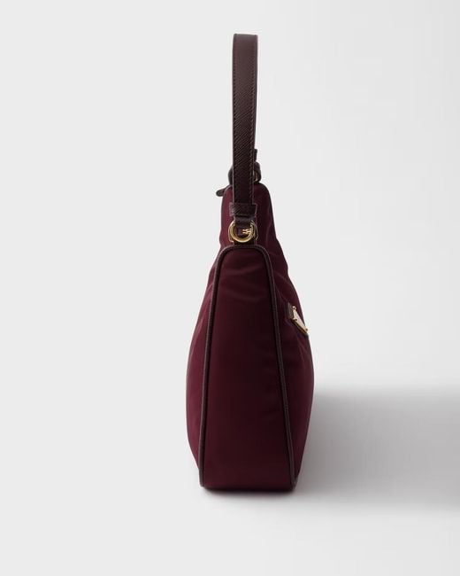Prada Purple Re-Edition 2005 Re-Nylon And Saffiano Mini Bag