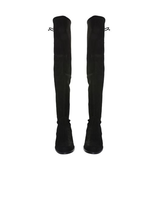 Stuart Weitzman Black Knee-Length Boots