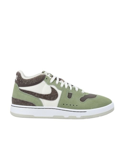Nike Green Attack Lace-Up Sneakers for men