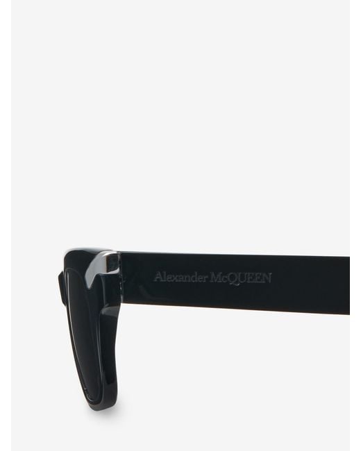 McQueen White Eyewear Square Frame Sunglasses for men