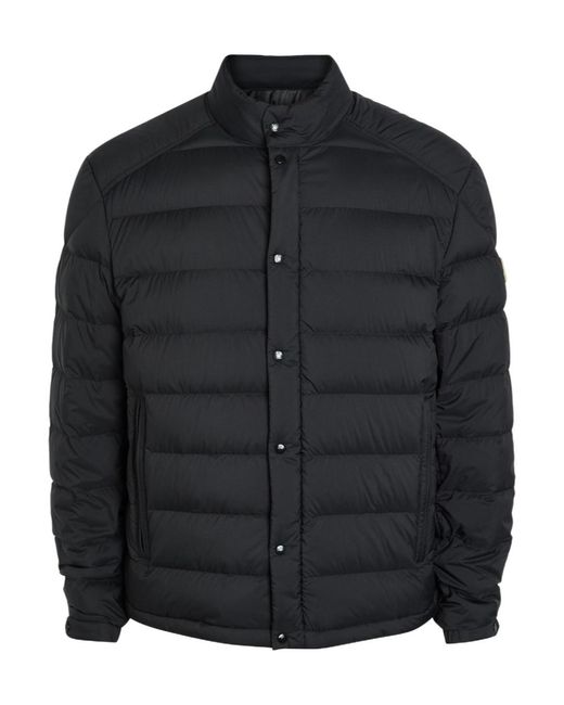 Moncler Black Quilted Nylon Jacket for men
