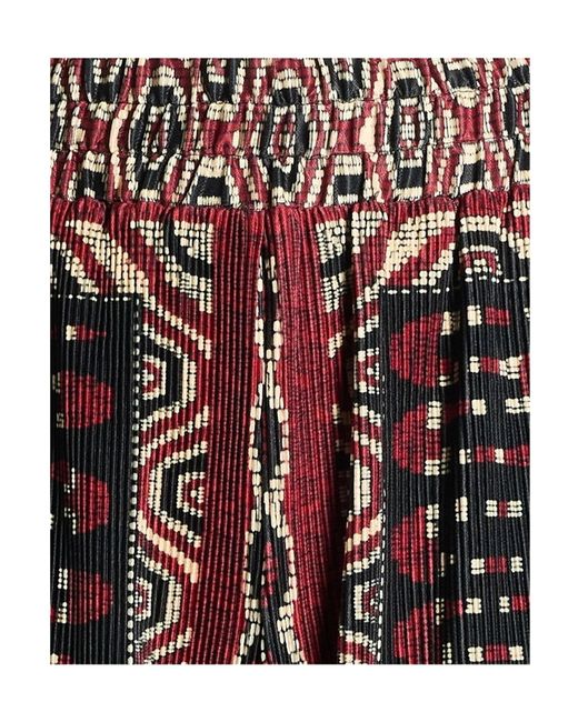 Farm Rio Red Multicolour Casual Trouser