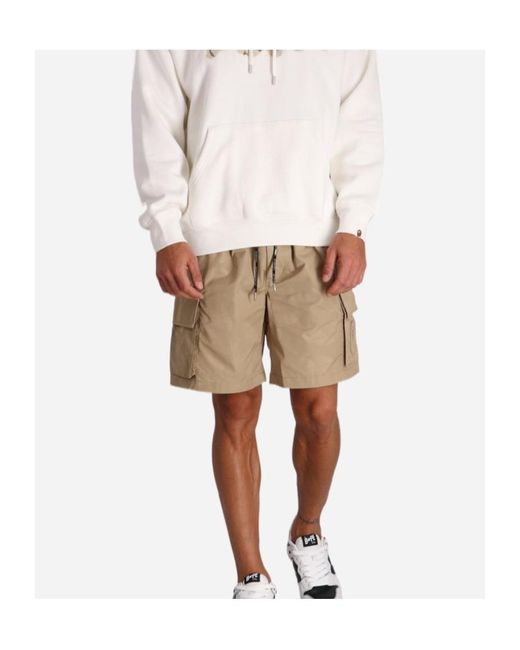 A Bathing Ape Natural Drawstring Shorts for men
