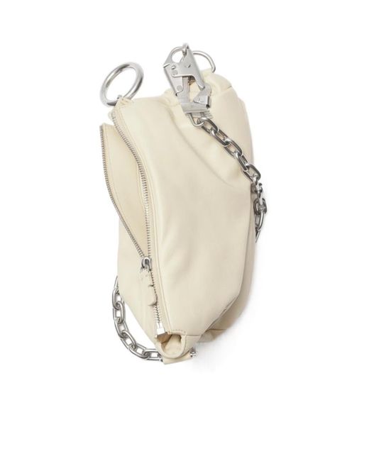 Burberry Natural Small Knight Chain-Linked Shoulder Bag