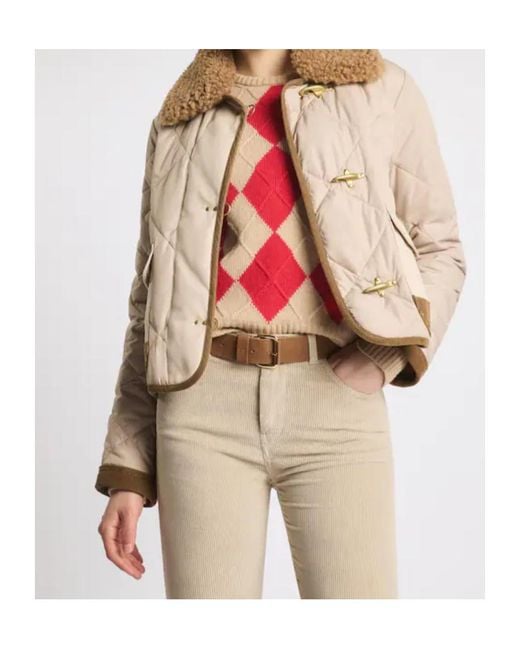 Fay Natural Diamond-Quilted 3 Ganci