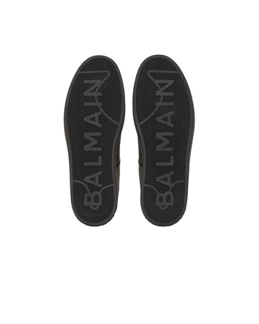 Balmain Black B-Court Trainers for men