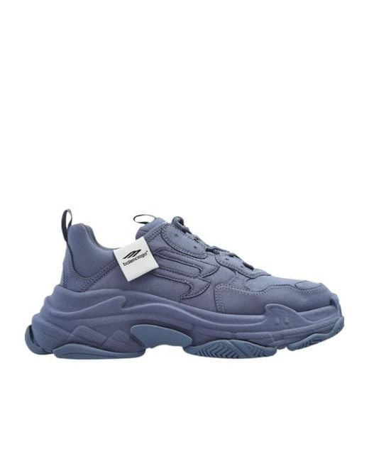 Balenciaga Blue Triple S Sneakers for men