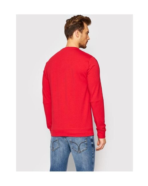 EA7 Red Logo Sweater for men