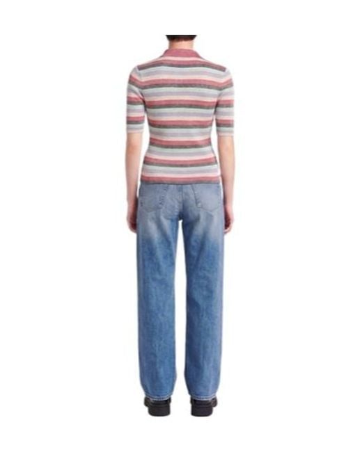 Ganni Pink Polo Shirts