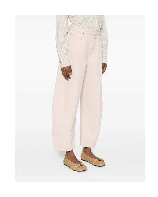 Closed White Jazzie Tapered Jeans