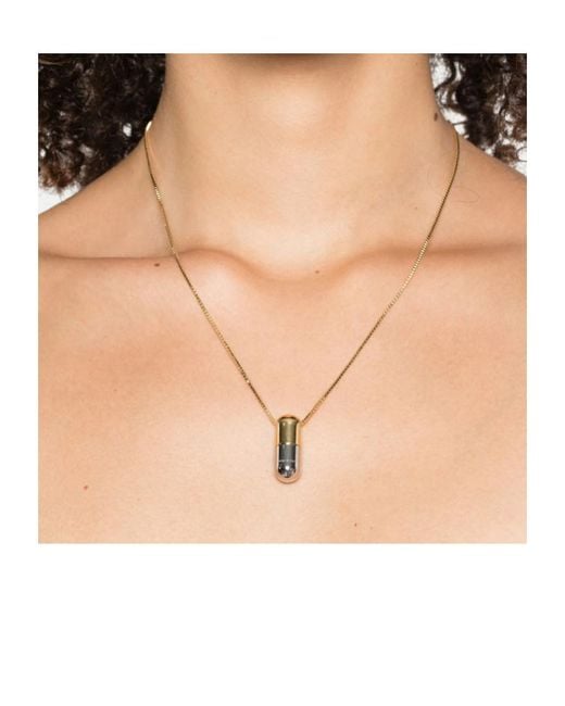 Miu Miu White Metal Necklace