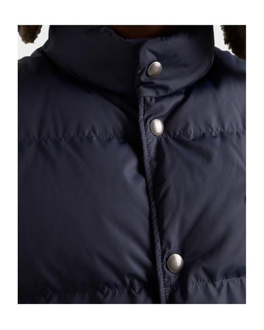 Prada Blue High-Neck Padded Gilet for men