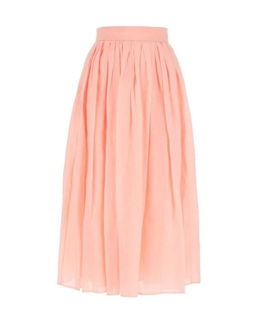 Chloé Pink Pleated Skirts