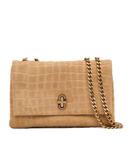 Marc Jacobs Natural The Embossed Slim Dual Convertible Shoulder Bag