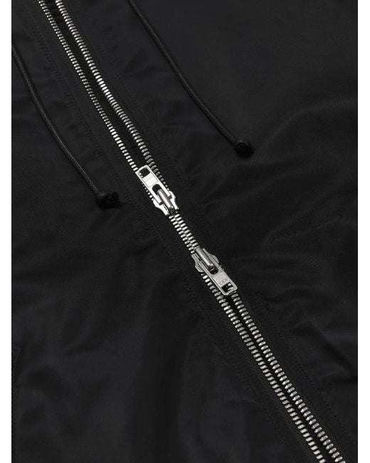 Juun.J Black Hooded Bomber Jacket for men