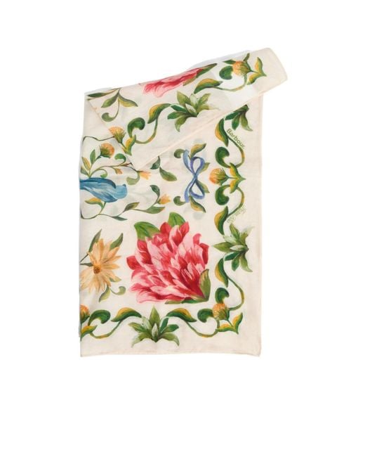 Barbour White X Farm Rio Printed Scarf