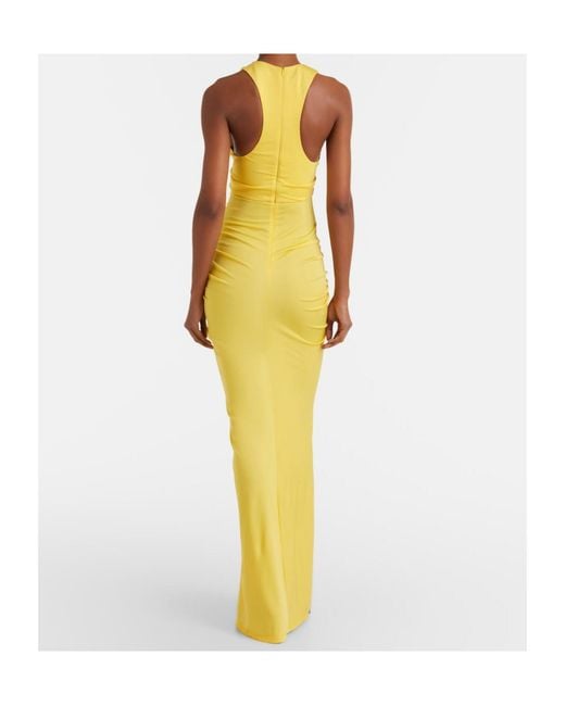 Christopher Esber Metallic Vivenda Cutout Gathered Gown
