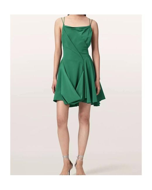 AllSaints Green Suspender Dress