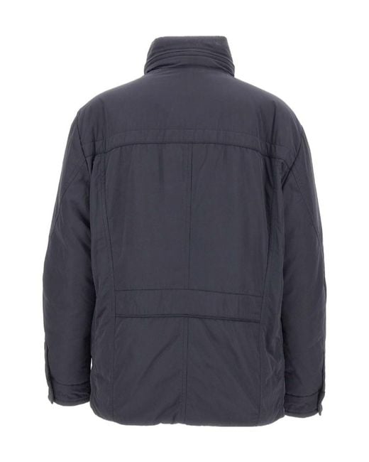 Peuterey Blue Long-Sleeved Down Jacket for men