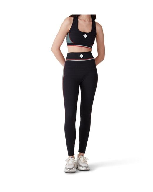 Casablanca Black Seamless Sports Bra