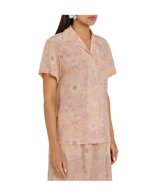 Chloé Pink Flower Print Shirt