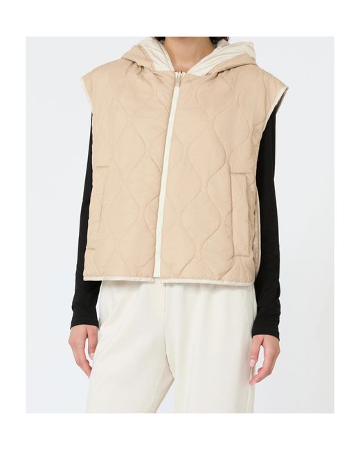 Weekend by Maxmara Natural Accenni Reversible Hooded Gilet