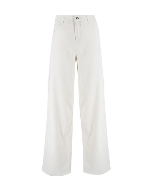 Ermanno Scervino White Logo-Patch Jeans
