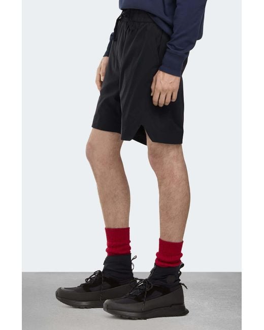 Canada Goose Black Killarney Drawstring Track Shorts for men