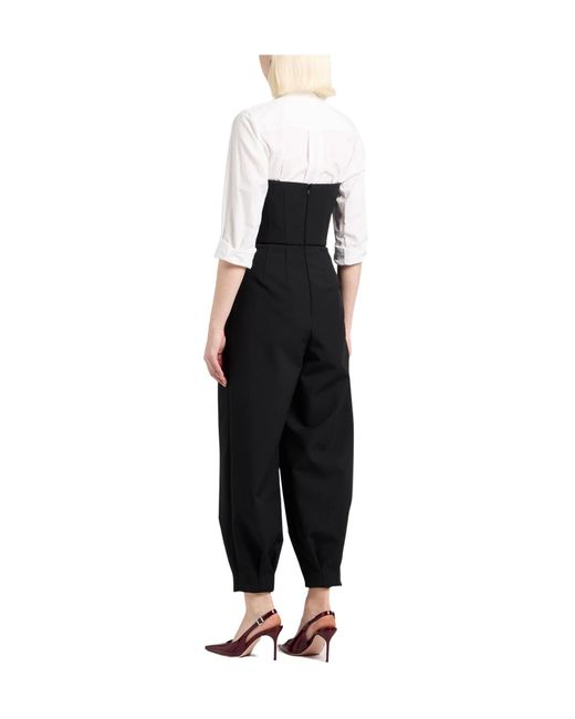 Max Mara Black Jumpsuit Polyester, Elastane