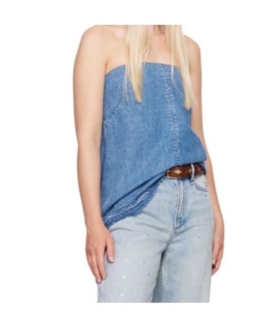Rag & Bone Blue Denim Skirt