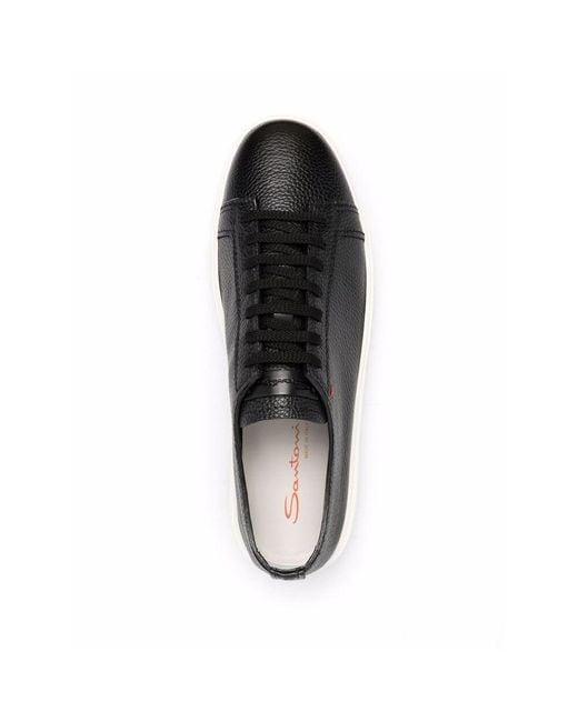 Santoni Multicolor Round Toe Lace-Up Sneakers for men
