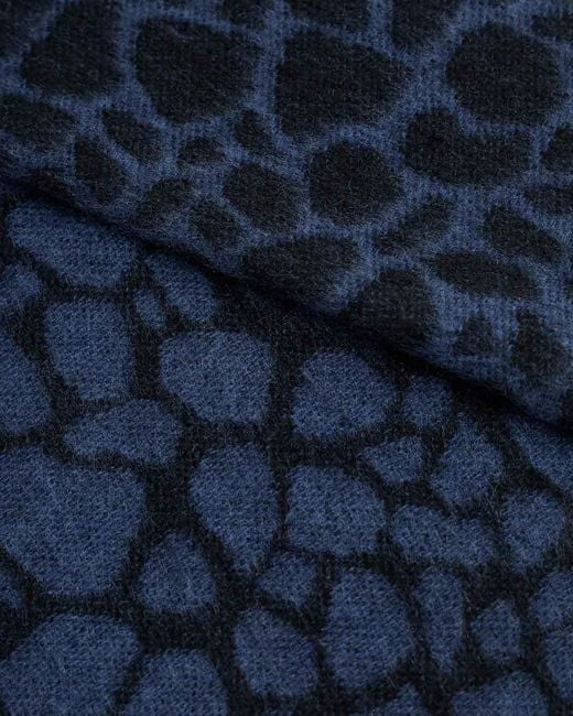 Lanvin Blue Tassel Scarf for men