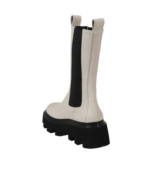 Elena Iachi Black Platform Chelsea Boots