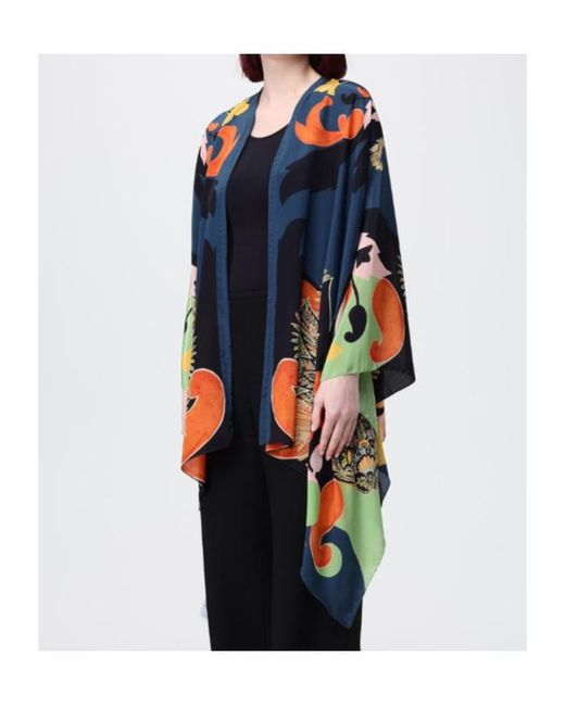 Etro Blue Printed Cape