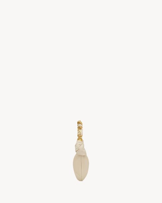 Saint Laurent White Amalia Mini Shoulder Bag
