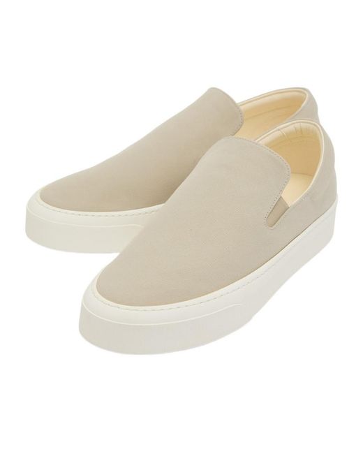 The Row Natural Canvas Sneakers