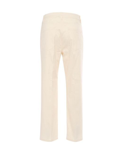 Fabiana Filippi Natural Straight-Leg Slim-Fit Trousers