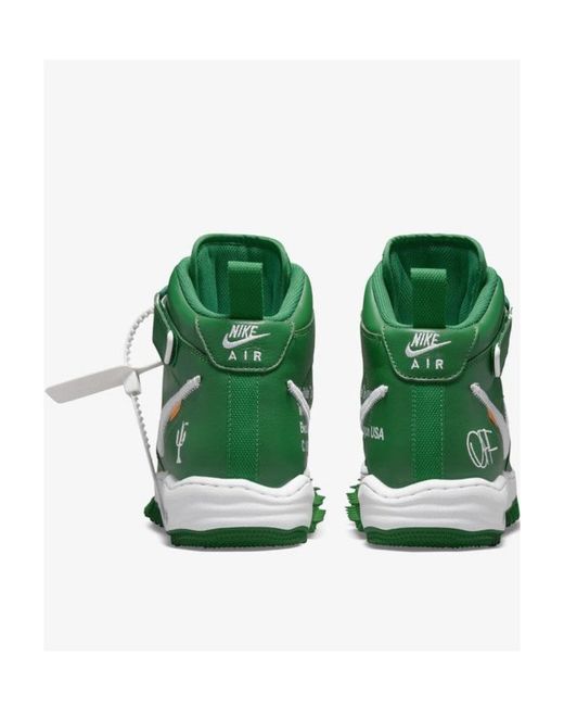 Nike Green Round Head Lace High-Top Skate Shoes for men
