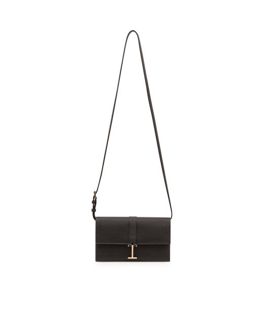 Tom Ford Black Flap Shoulder Bag