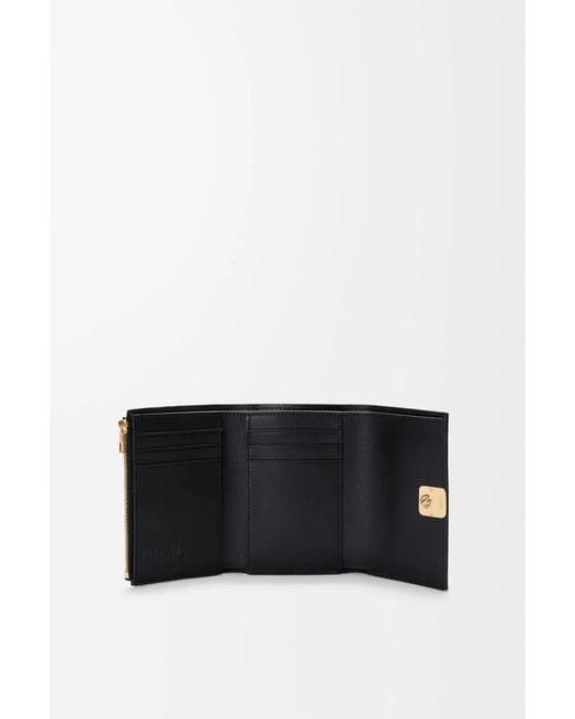 Loewe Black Anagram Small Vertical Wallet