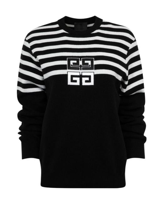 Givenchy Black 4G Striped Sweater
