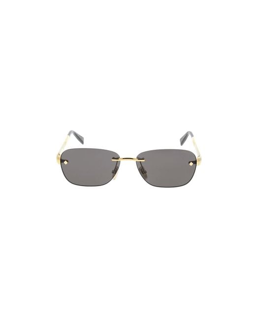 BVLGARI Black Bulgari Rectangular Frame Sunglasses
