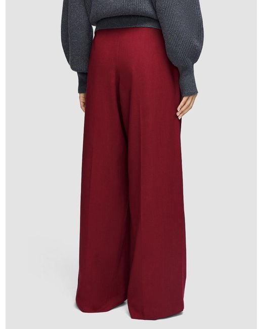 Joseph Red Forest Fine Wool Trousers