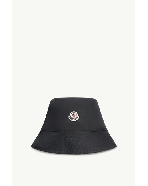 Moncler Blue Reversible Plaid Bucket Hat for men