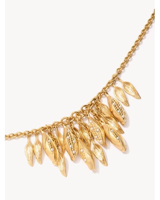 Chloé Metallic Corn Necklace