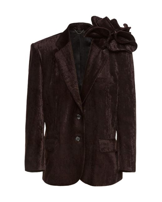 Magda Butrym Brown Long-Sleeved Suit Jacket