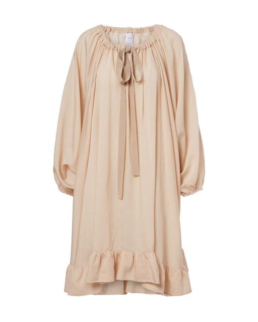 Patou Natural Striped Midi Dress